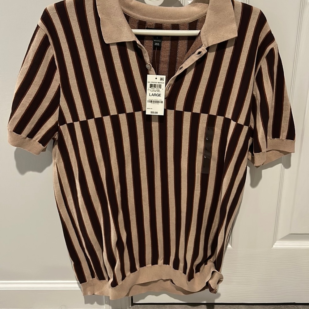 Alfani short sleeve shirt size L